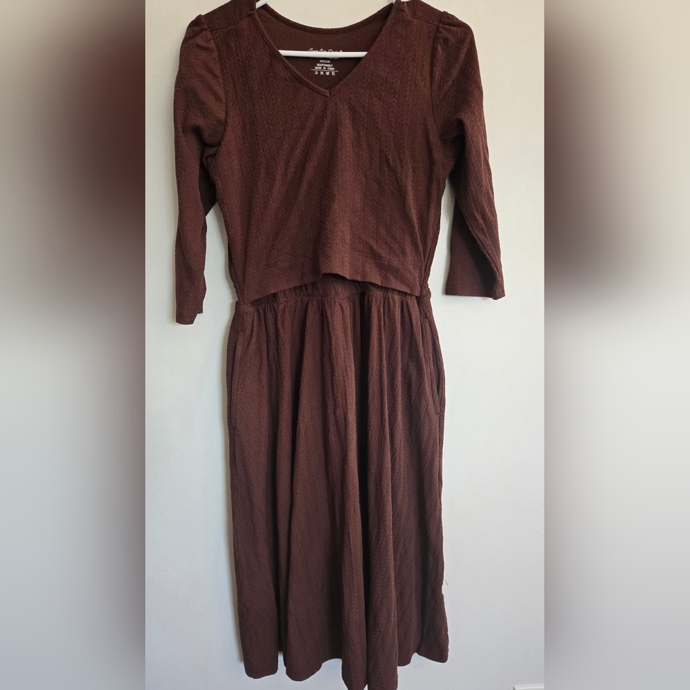 SCD M Brown Nursing Dress